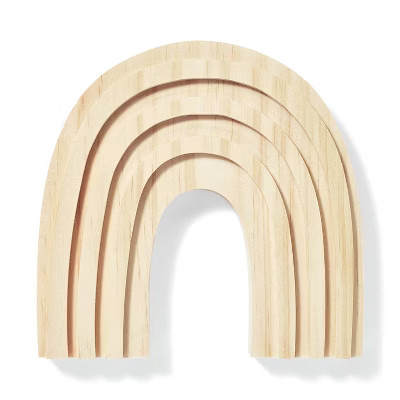 Freestanding Wood Rainbow - Mondo Llama™: Unfinished Craft, Wooden Decor, 3+ Years, 6.2" Height... | Target