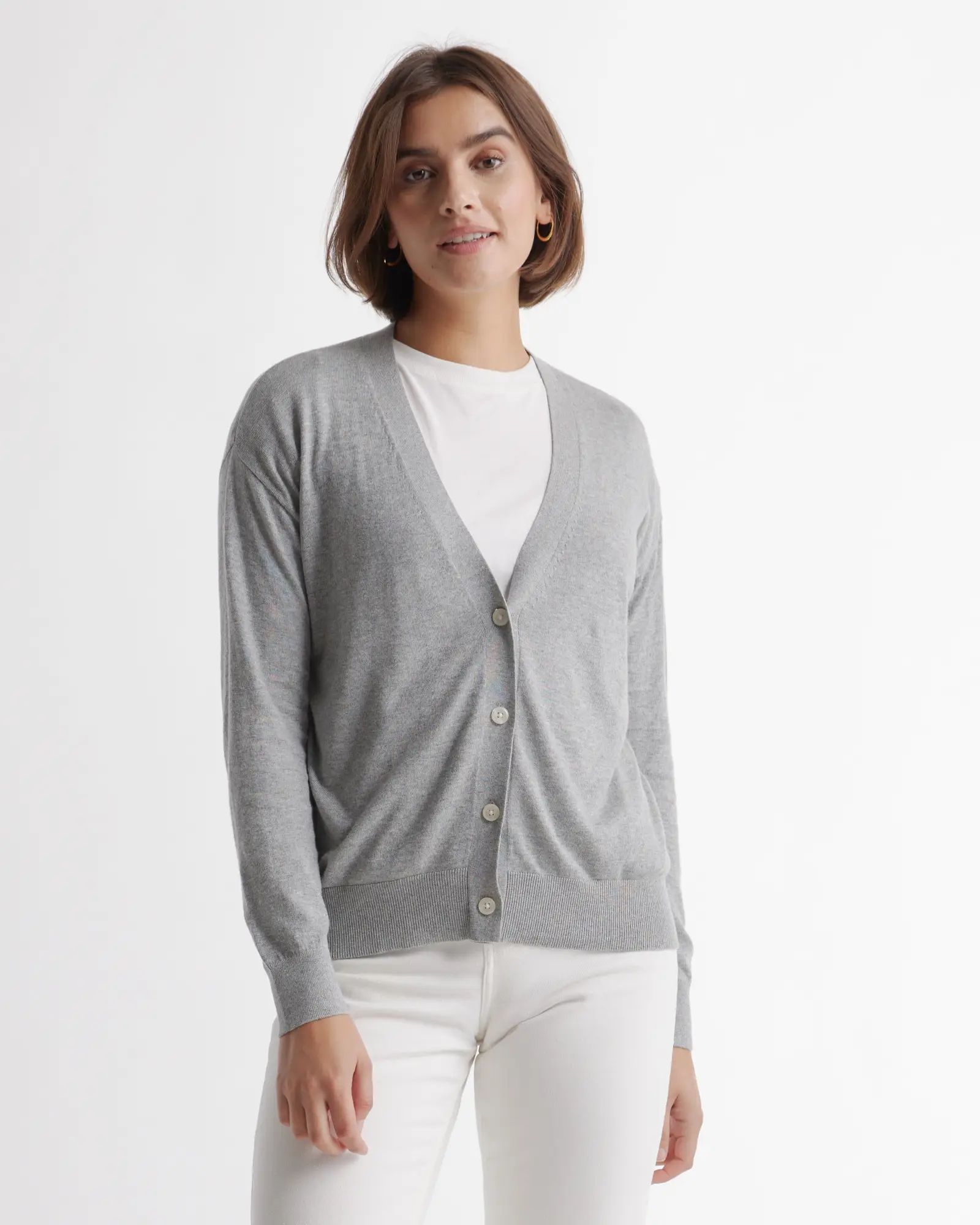 Lightweight Cotton Cashmere Cardigan | Quince