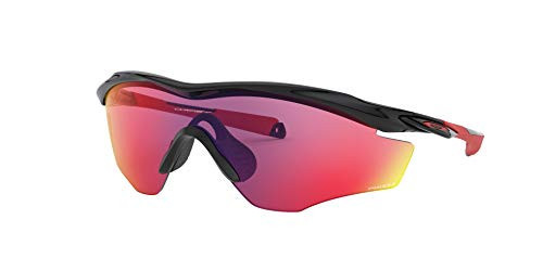 Oakley Men's OO9343 M2 Frame XL Rectangular Sunglasses, Polished Black/Prizm Road, 45 mm | Amazon (US)