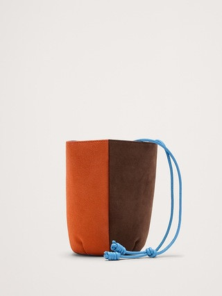 Color-block Suede Tulip Bag | Banana Republic (US)