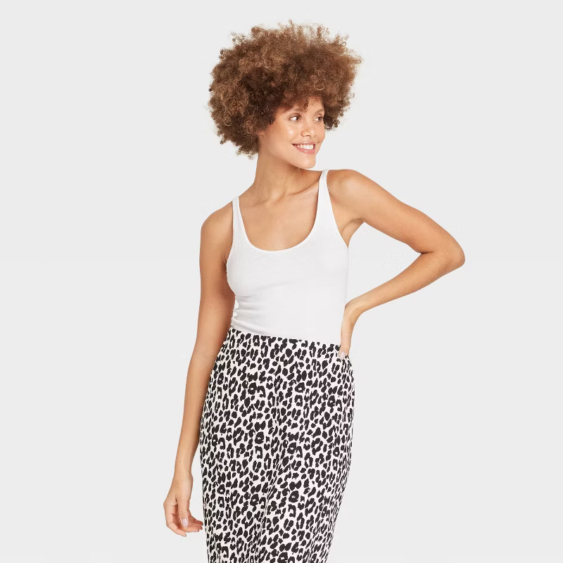 Women's Slim Fit Ribbed Tank Top - A New Day™ | Target