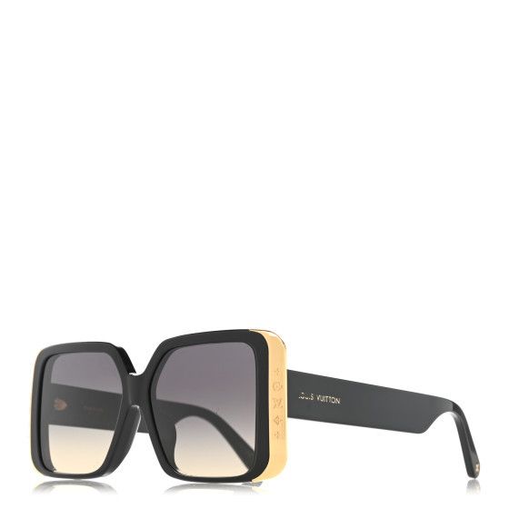 Acetate  LV Moon Square Sunglasses Z1664W Black | FASHIONPHILE (US)