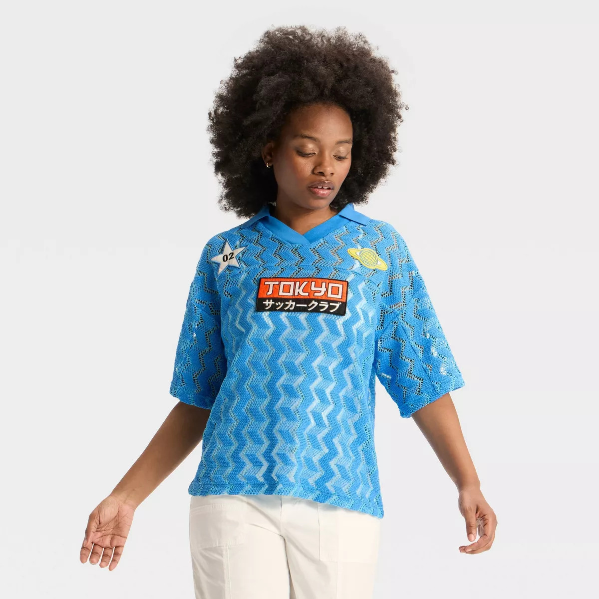 Women's Knit Elbow Sleeve V-Neck Polo Shirt - Wild Fable™ | Target