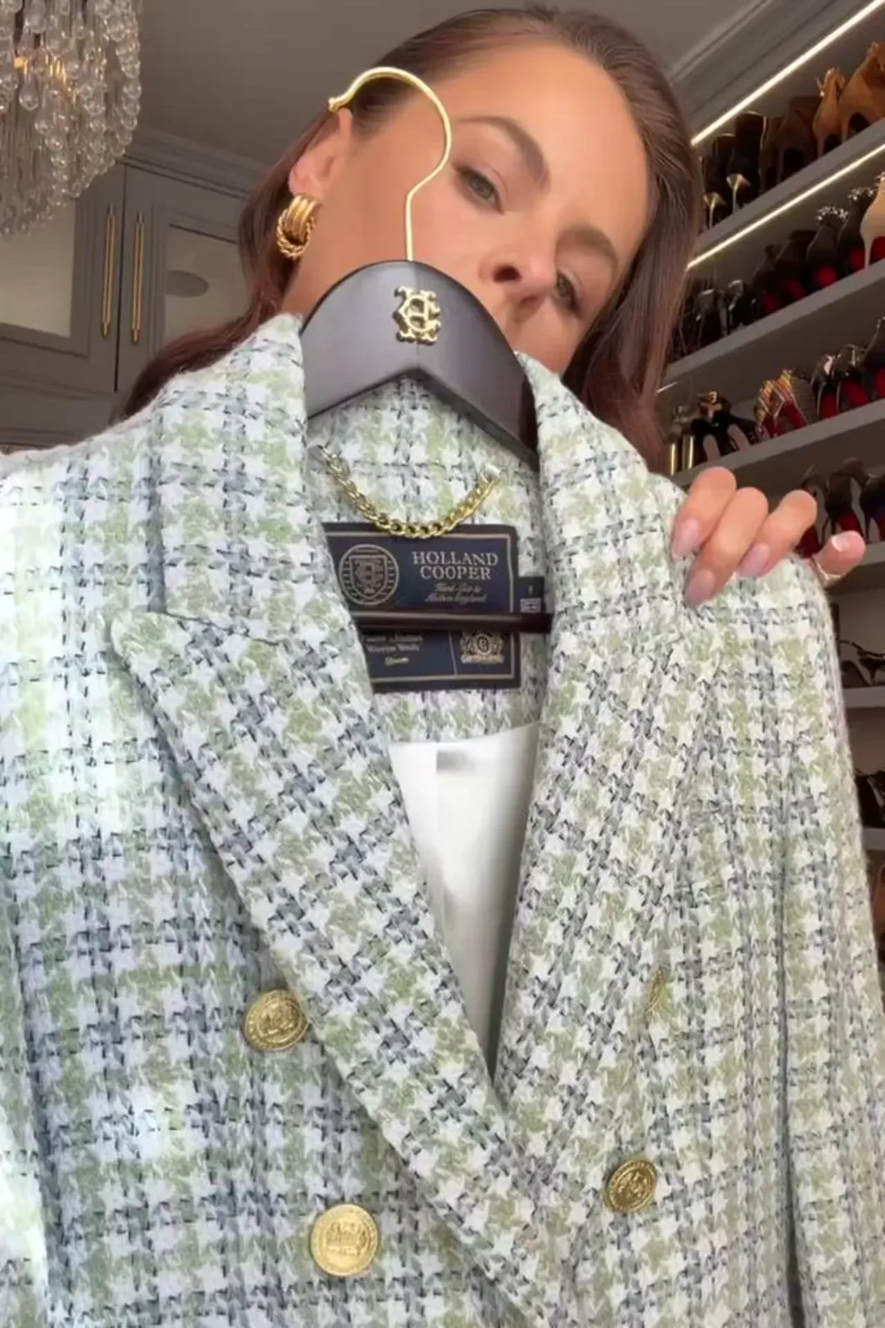 Knightsbridge Blazer (Darwin Green Boucle) | Holland Cooper