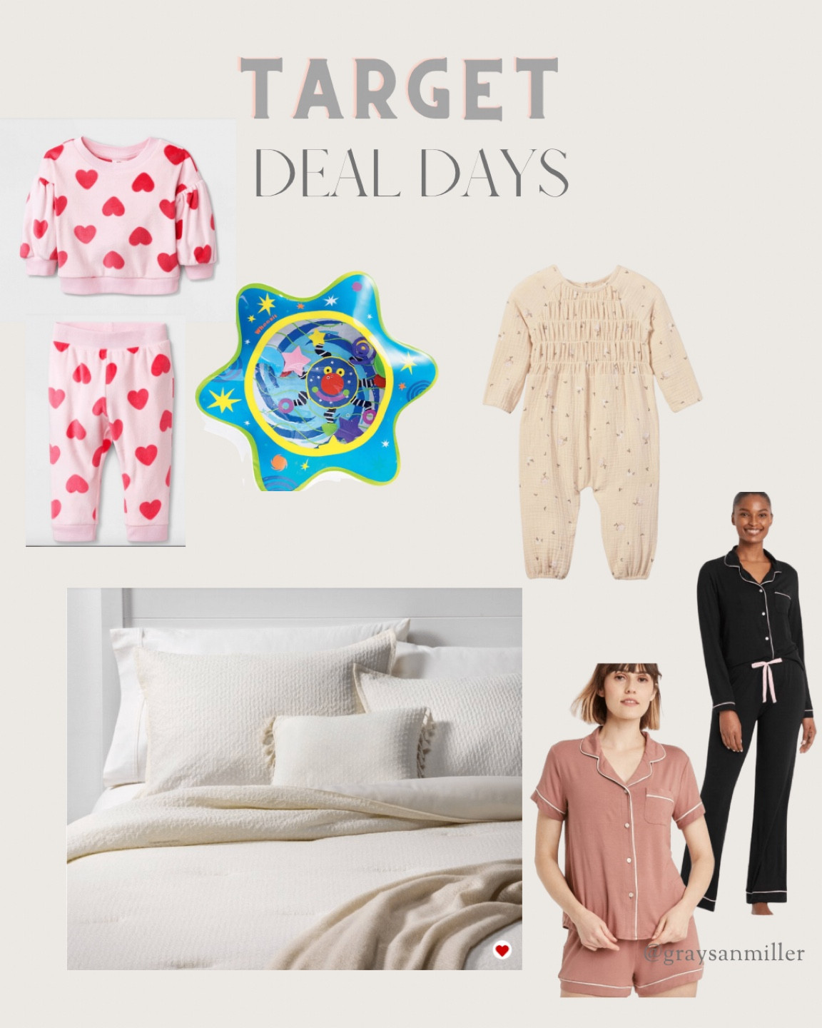 Target Deal Days what I bought! Pajamas sets, baby clothes, tummy time toys, and ivory comforter 

#LTKSeasonal #LTKunder100 #LTKsalealert