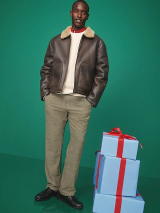 Shearling Aviator Jacket | Old Navy (US)