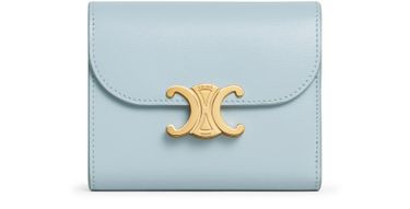 Triomphe small flap in shiny calfskin wallet - CELINE | 24S US