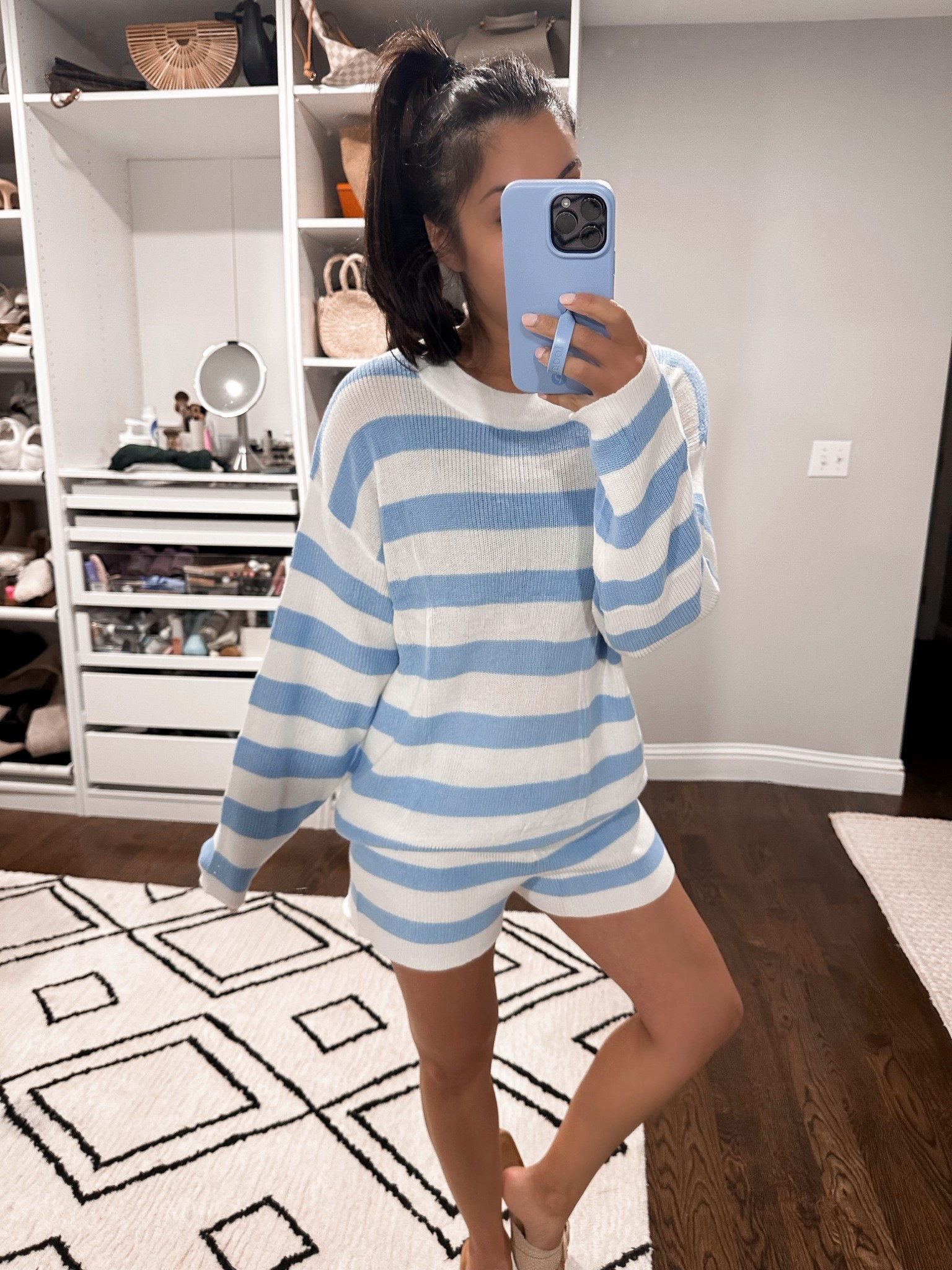 Striped 2 piece set 🩵 I have this in the black and white set too but had to get this for Bermuda I just love the blue color for vacation 



Vacation outfit, vacation daytime look, daytime look, vacation day outfit, vacation looks, coverup, swim coverup, 2 piece set, two piece, Amazon find

#LTKPetite #LTKFindsUnder50