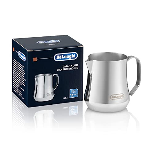 De'Longhi Stainless Steel Milk Frothing Pitcher, 12 ounce (350 ml), Barista Tool, Frother Jug for Es | Amazon (US)