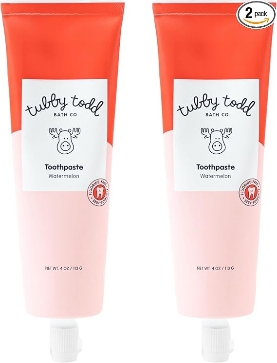 Tubby Todd Fluoride Free Kids Toothpaste - Made with Xylitol - Safe Toothpaste for Baby, Toddler,... | Amazon (US)