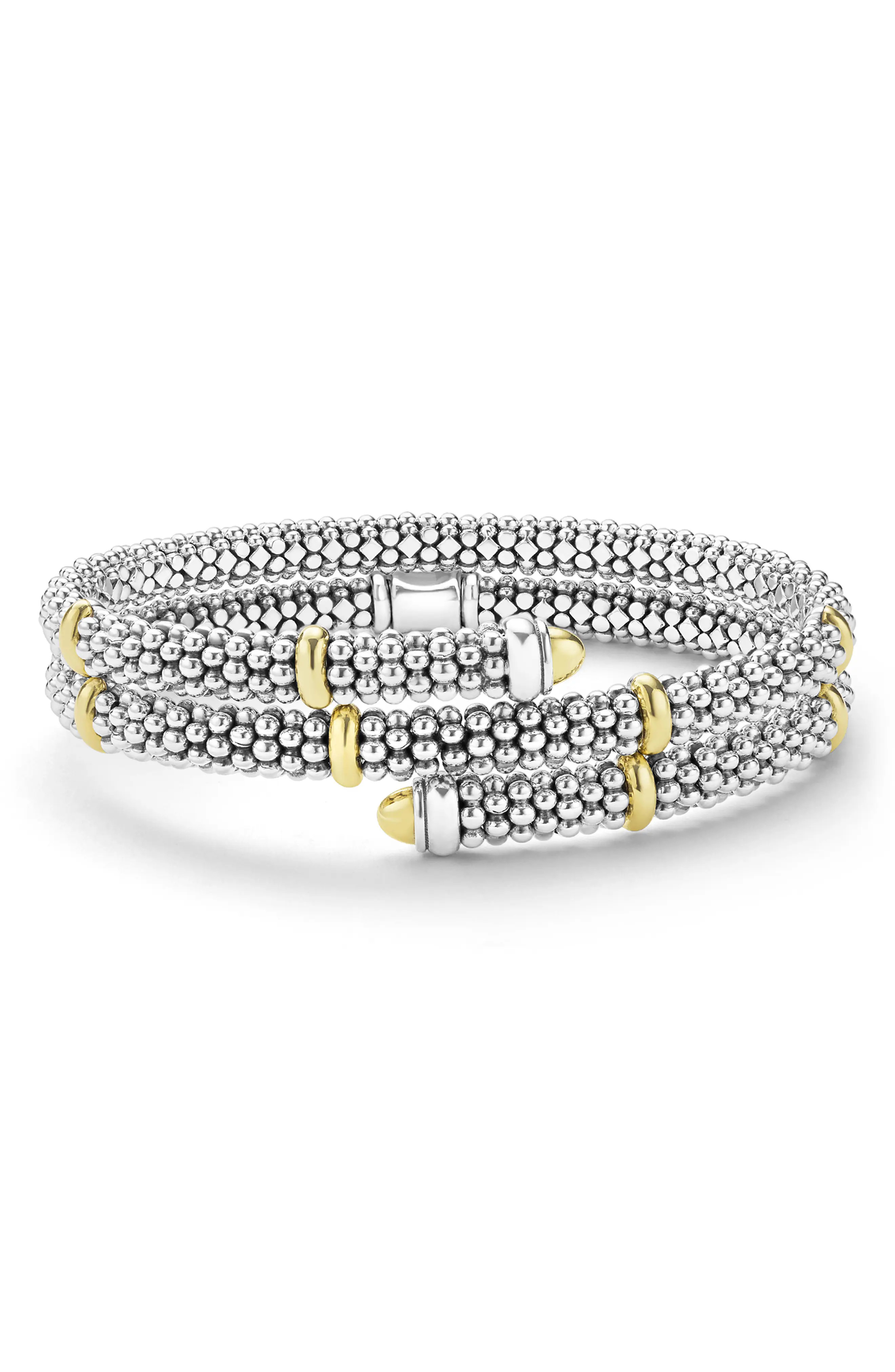 Two-Tone Caviar Diamond Versa Wrap Bracelet (Women) | Nordstrom | Nordstrom