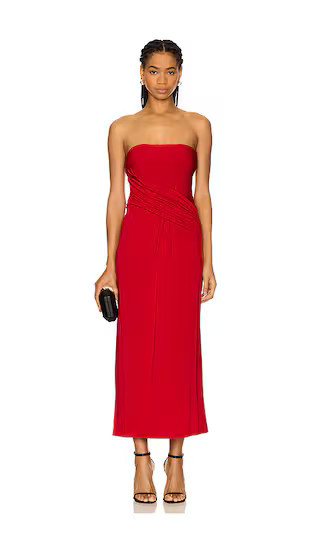 NBD Sloane Maxi Dress in Red. - size XS | Revolve Clothing (Global)