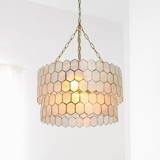 Capiz Honeycomb 2-Tier Chandelier Style Ceiling LightBrand: Storied HomeShare with a friendShare | Bed Bath & Beyond