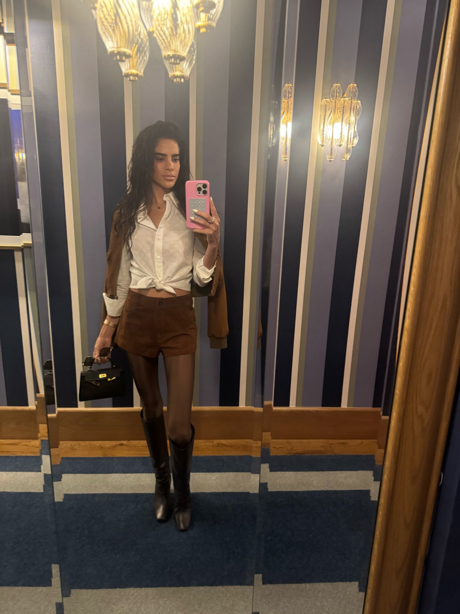 Can’t link the top, but it’s a monogram fil coupe Louis Vuitton shirt 🔥