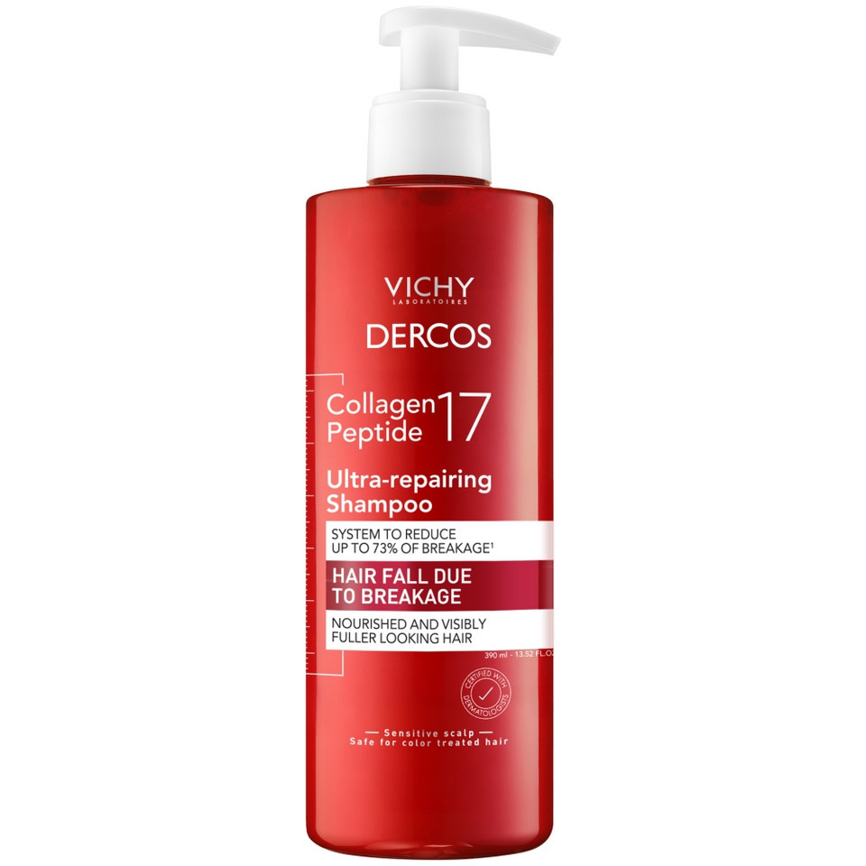 Vichy Dercos Collagen Peptide 17 Ultra-Repairing Shampoo (13.52 fl. oz.) | Dermstore