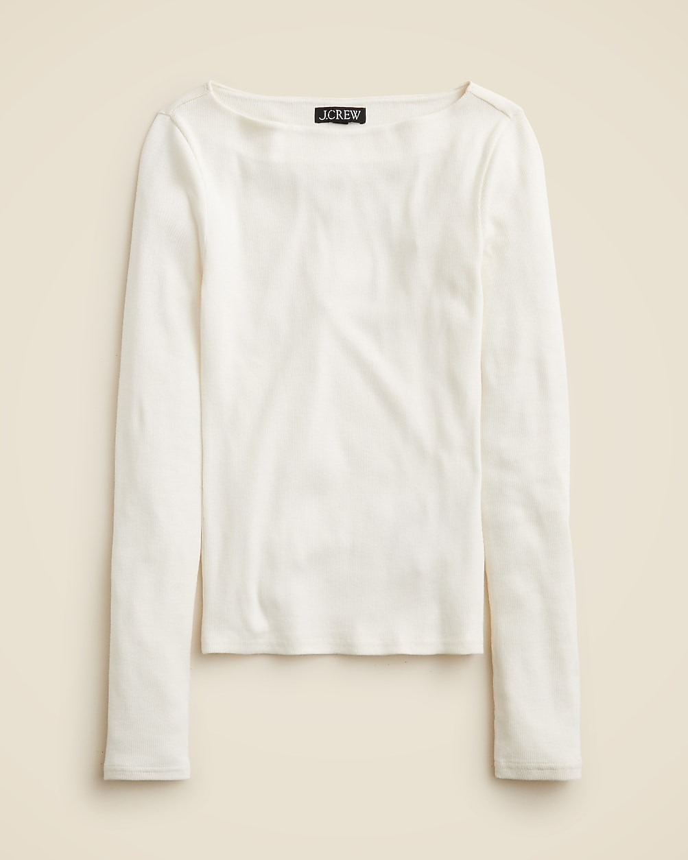 Fine rib boatneck top | J. Crew US