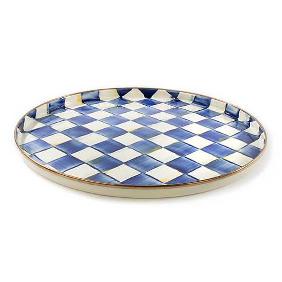 Royal Check Round Tray | MacKenzie-Childs