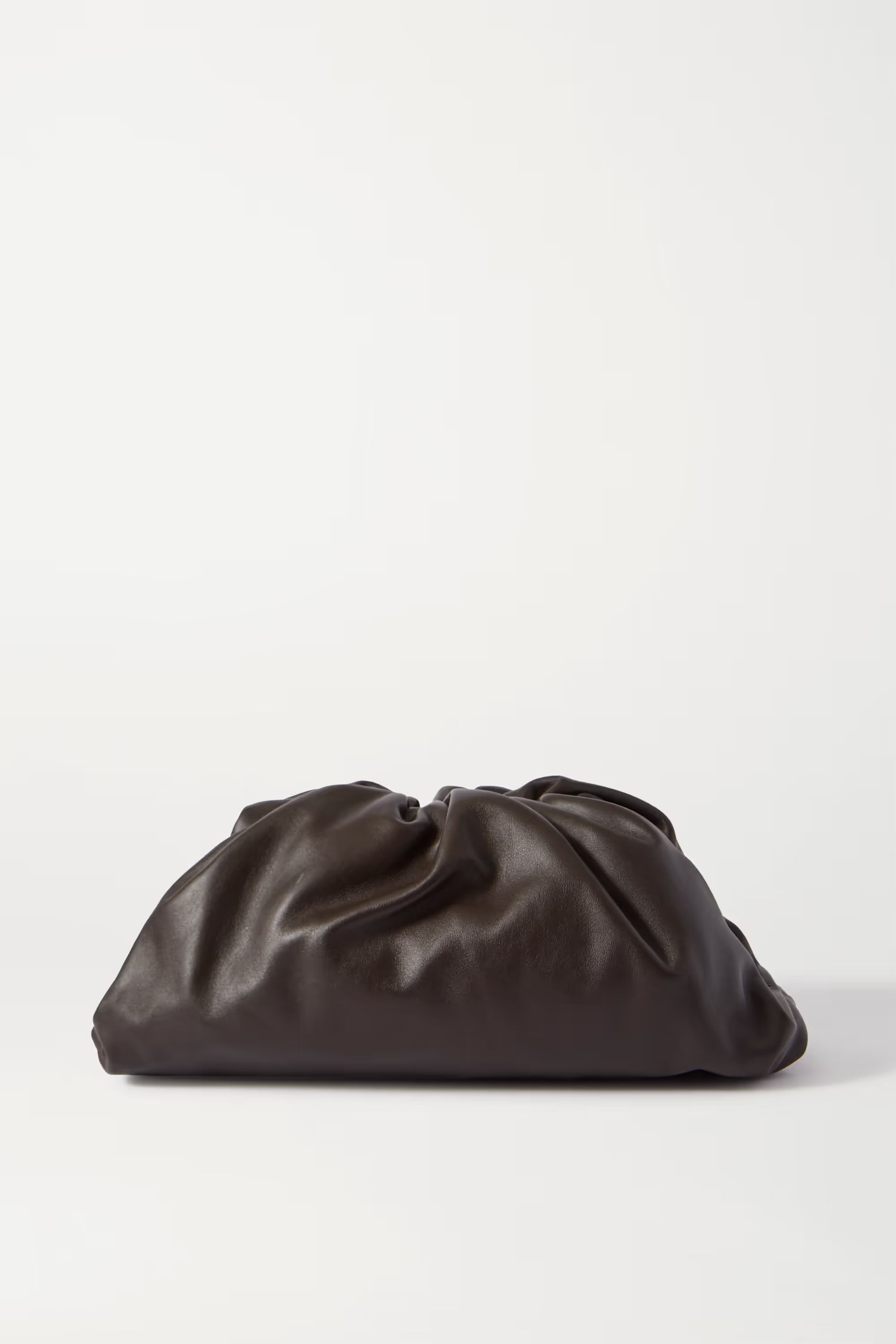 The Pouch large gathered leather clutch | NET-A-PORTER (US)