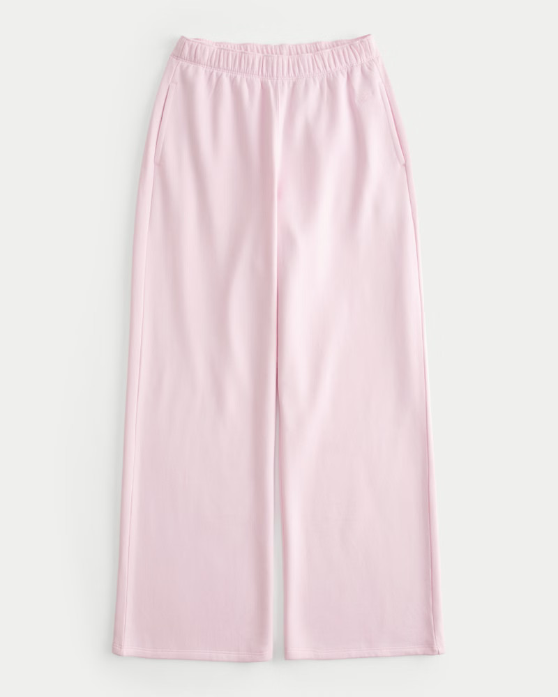 HOLLISTER FEEL GOOD FLEECE WIDE-LEG PANTS | Hollister (US)