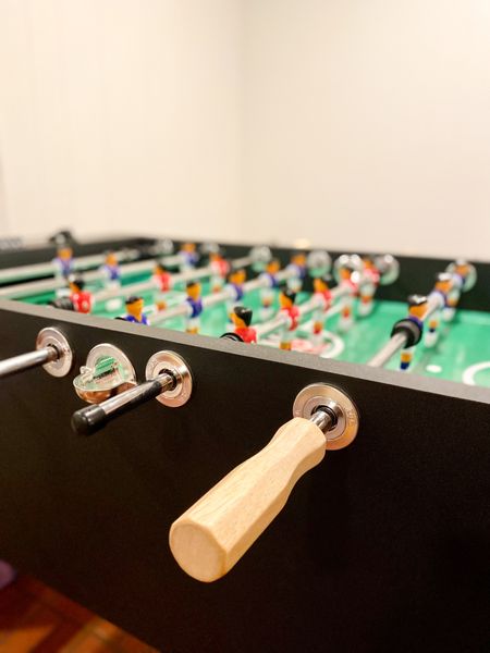 Great addition to your game room! I can’t believe I found this on Amazon. It’s a quality Foosball table. The corners have inclines in them to keep the ball in play. The handles are wood. There are two styles of players to choose from. Score keepers on each end. So much fun to play! Our kids loved getting this for Christmas last year!

#LTKhome #LTKGiftGuide #LTKfamily