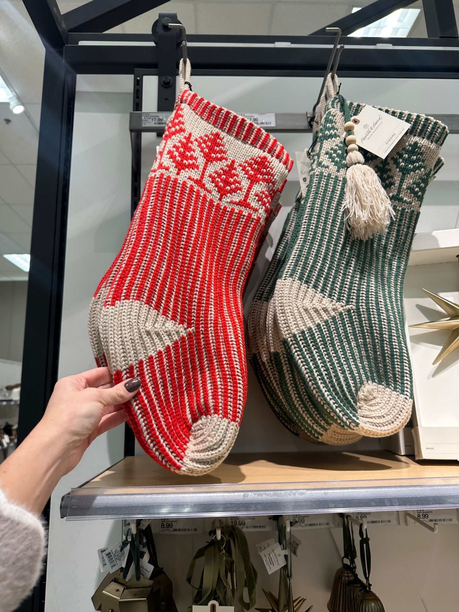 Hearth & hand magnolia Christmas stockings ! 

#LTKHoliday #LTKSeasonal #LTKHome