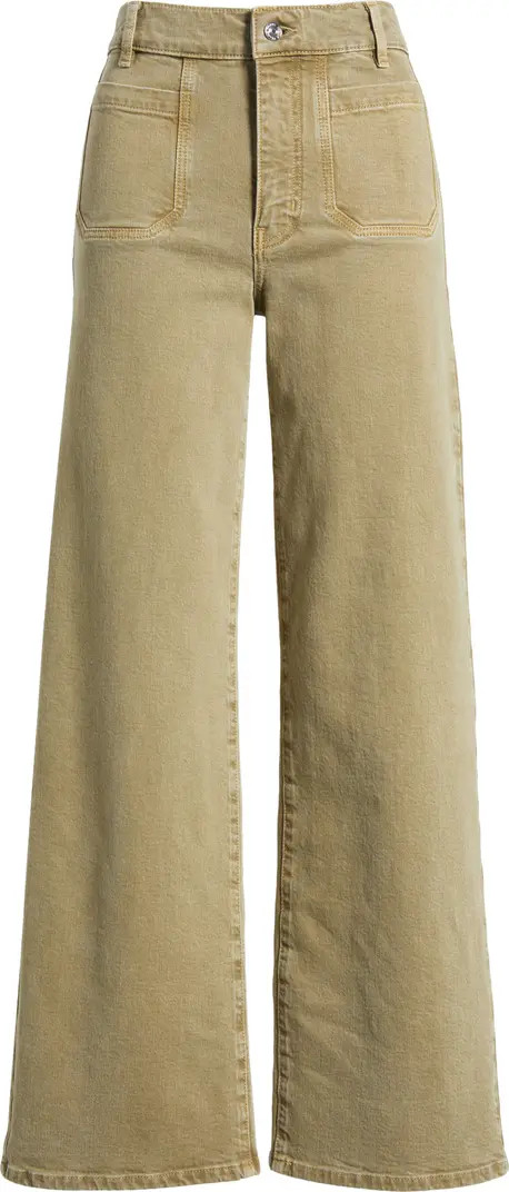 FRAME Le Slim Palazzo Patch Pocket High Waist Wide Leg Jeans | Nordstrom | Nordstrom