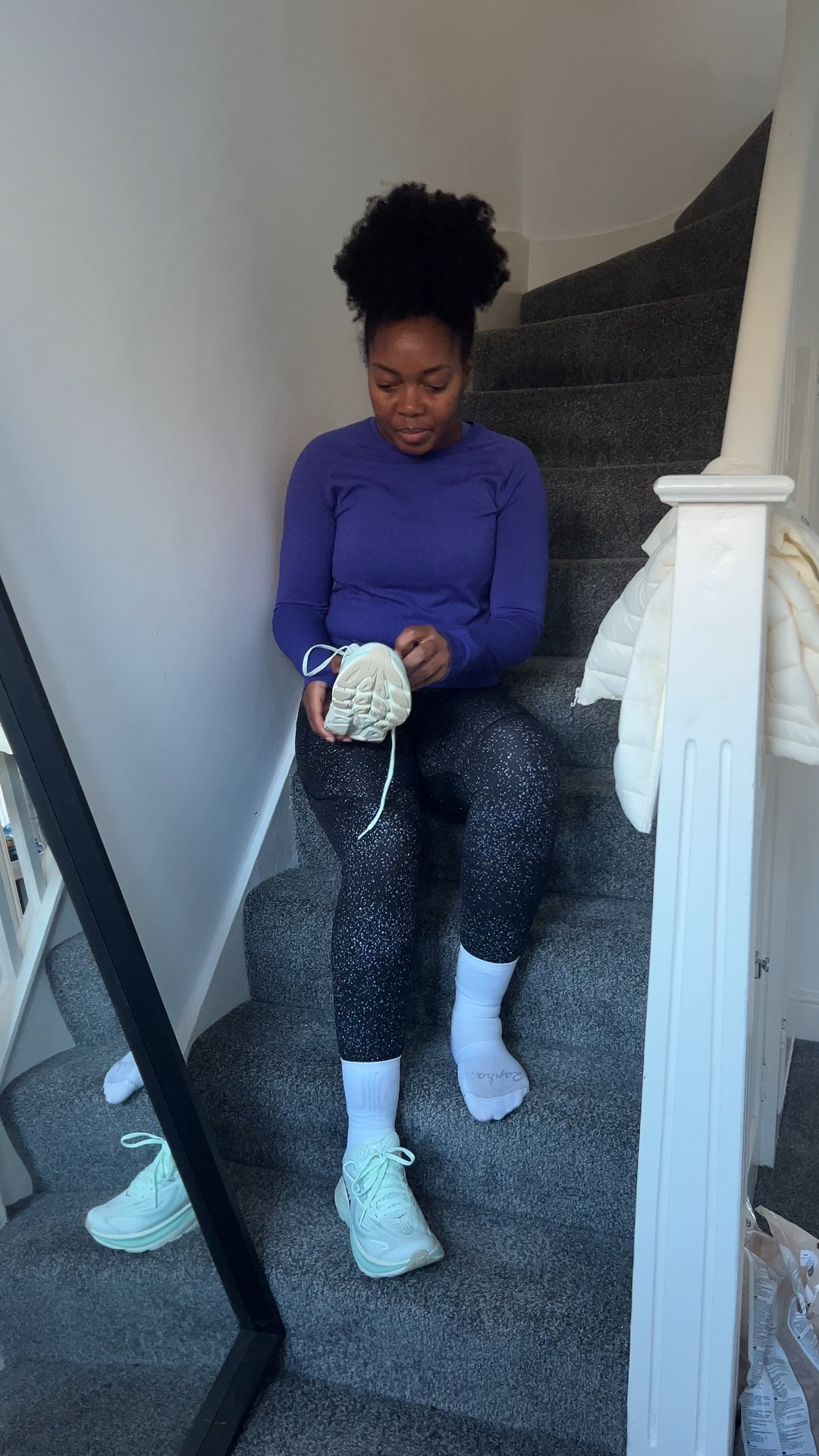 Ready to run - outfit from The Sports Edit 🙌🏾 perfect for some autumn winter plods 

Running tights, leggings, reflective leggings, hoka, sweaty Betty, blue, long sleeved top, white crew sockss

#LTKuk #LTKfitness #LTKautumn