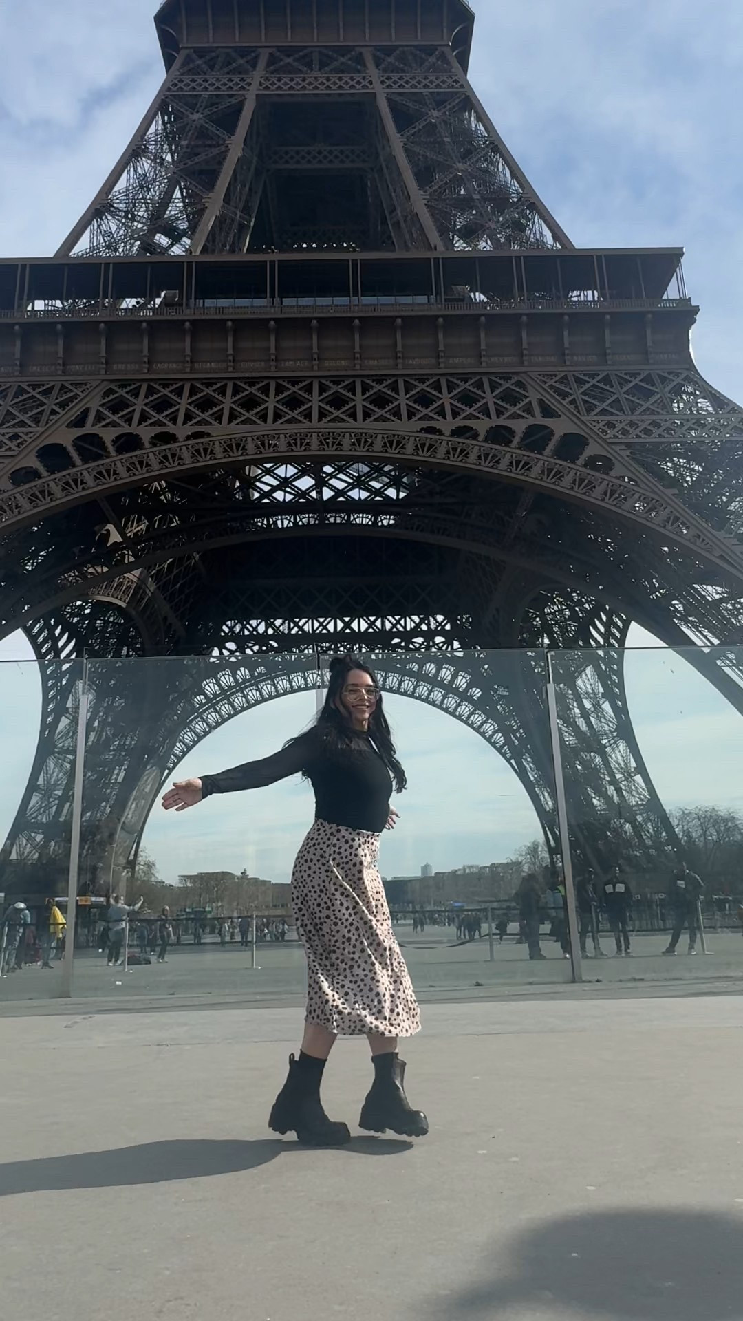 Shop my look for walking around visiting the Eiffel Tower! A cute sheer top and comfy skirt PLUS my Sorel boots that were awesome for our 5 hour walk around Paris!

#LTKWatchNow #LTKFindsUnder50 #LTKStyleTip