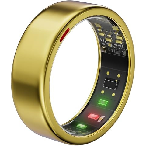 Oura Ring 4 - Gold - Size 8 - Smart Ring - Size First with Oura Ring 4 Sizing Kit - Sleep Trackin... | Amazon (US)