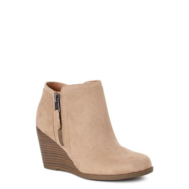 Time and Tru Wedge Bootie (Women's) (Wide Width Available) | Walmart (US)