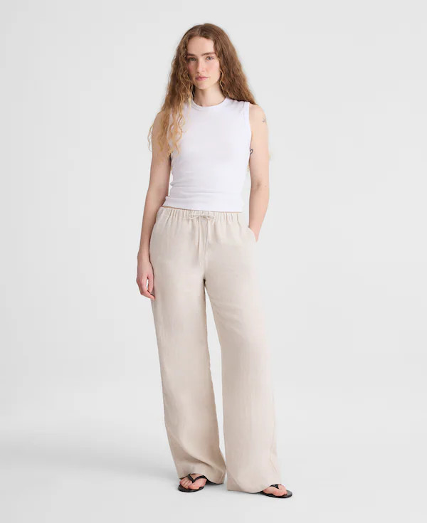 Pull-On Pants in 100% Linen | Madewell
