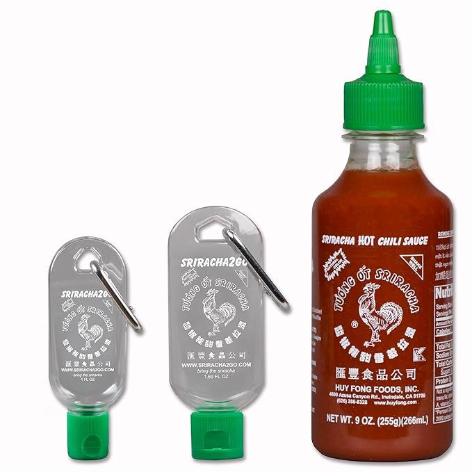 Sriracha Keychain Gift Pack: 9 Ounce Sriracha + 1 Ounce Keychain + 1.7 Ounce Keychain | Amazon (US)