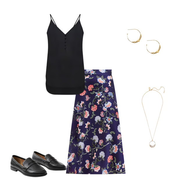 Ruffle Scoop Neck Tee | LOFT