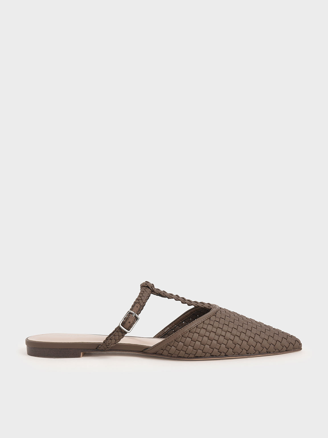 Woven T-Bar Flats
- Brown | CHARLES & KEITH (US)