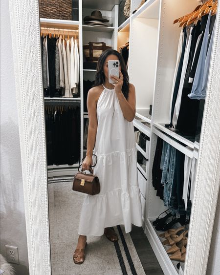 Obsessed with these dresses! They're everything you want in a summer dress- flowy, breezy and easy to throw-on and go!

Wearing a small

@aritzia #aritziapartner

#LTKStyleTip #LTKOver40