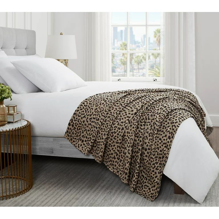 Sofia Home - Classic Leopard Throw by Sofia Vergara, 50" X 60" | Walmart (US)