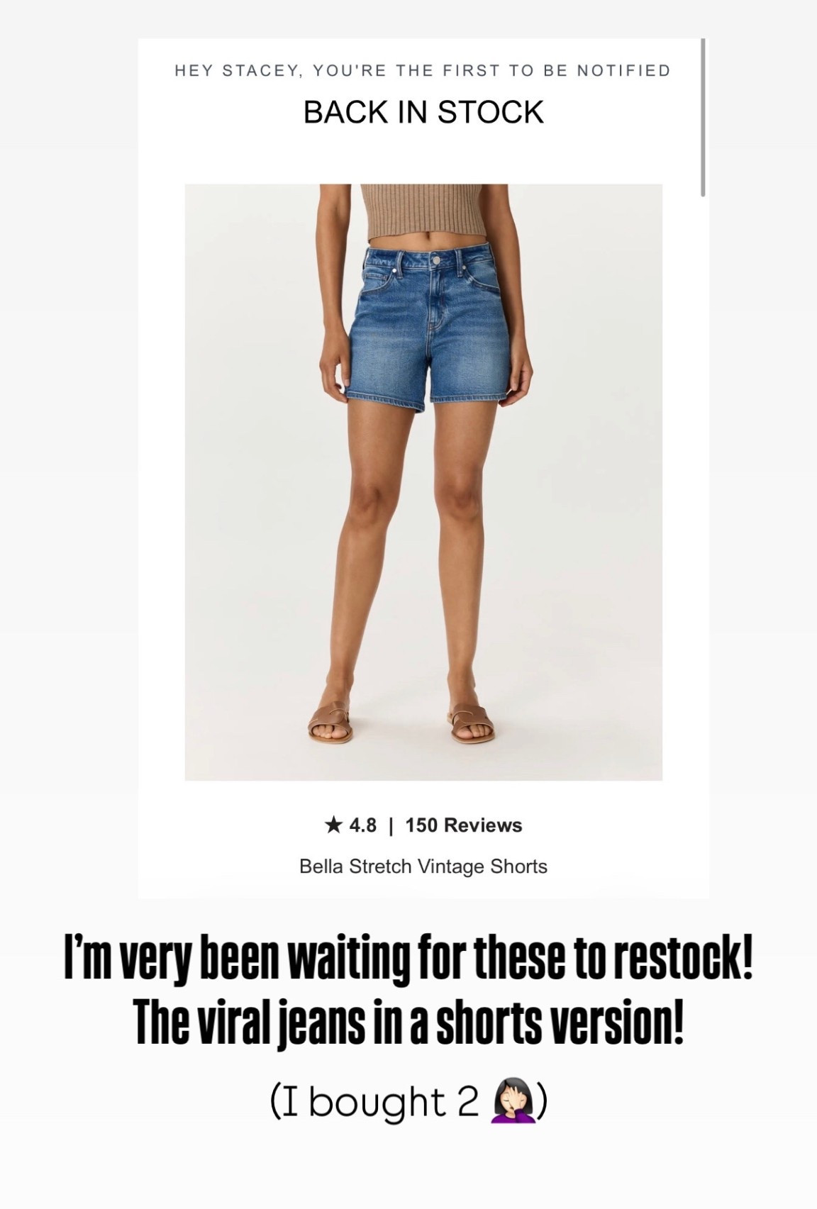 Viral jeans in a shorts version! 



#LTKgrwm #LTKmomlife #LTKootd