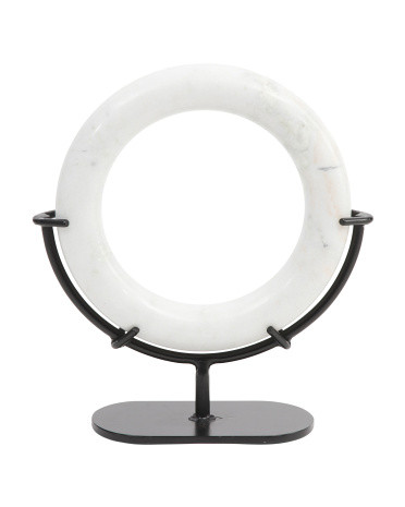 15in Marble Ring Decor On Stand | TJ Maxx