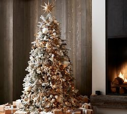Lit Mirrored Star Tree Topper | Pottery Barn (US)