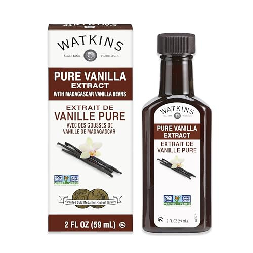 Watkins Pure Vanilla Extract, with Madagascar Vanilla Beans, Non-GMO, Kosher, 2 oz. Bottle, 1-Pac... | Amazon (US)