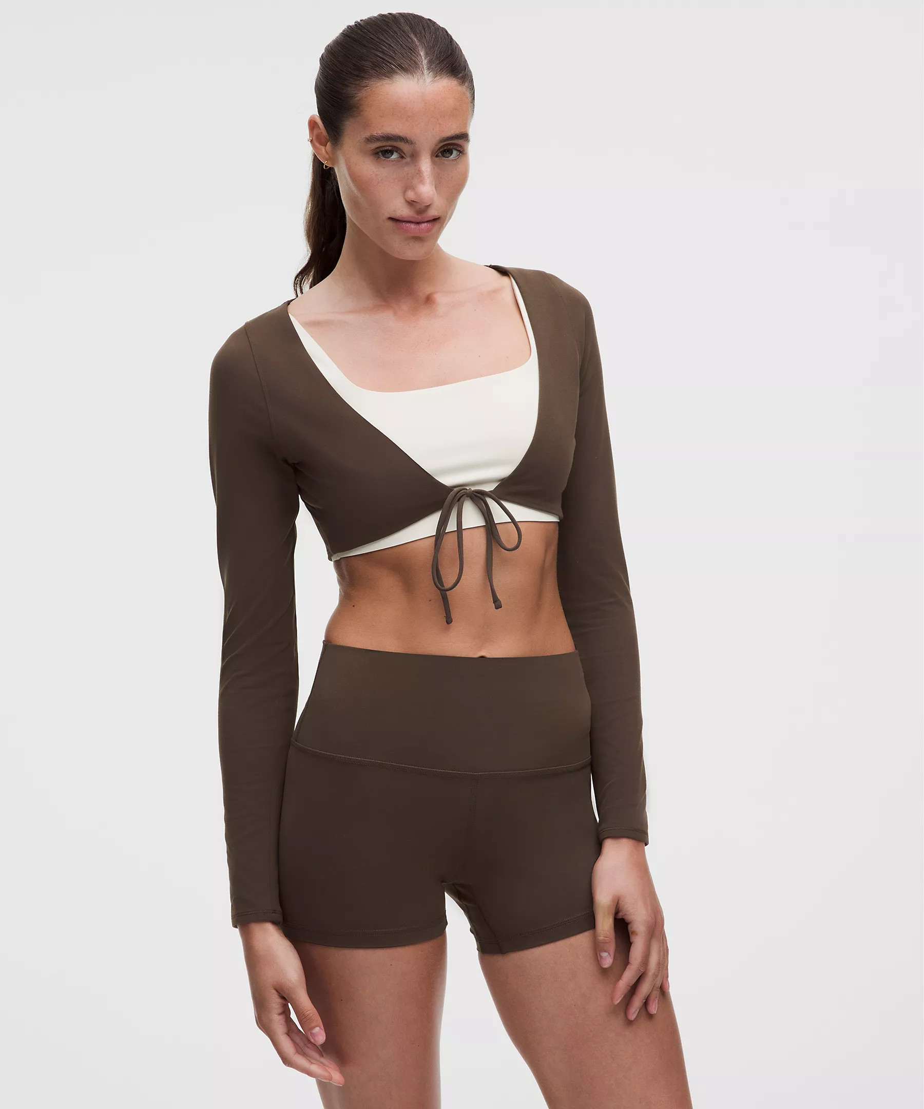Nulu Mesh-Back Tie-Front Cropped Cardigan | lululemon (CA)