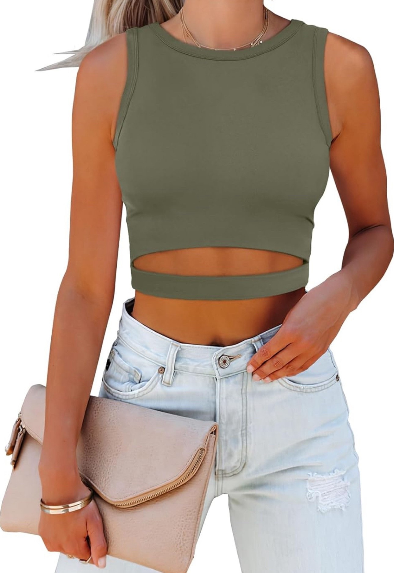 20% off 🎉

ANRABESS Women Tank Tops High Neck Sleeveless Sexy Cutout Racer Back Going Out Crop Tops Shirts Summer Y2K Outfits

#LTKSaleAlert #LTKStyleTip