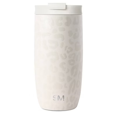Simple Modern 16oz Voyager Leopard Travel Mug Cream | Target