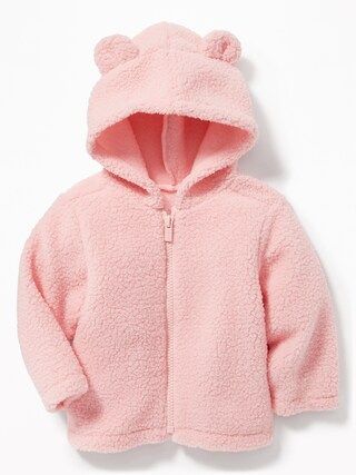 Hooded Sherpa Zip Jacket for Baby | Old Navy US