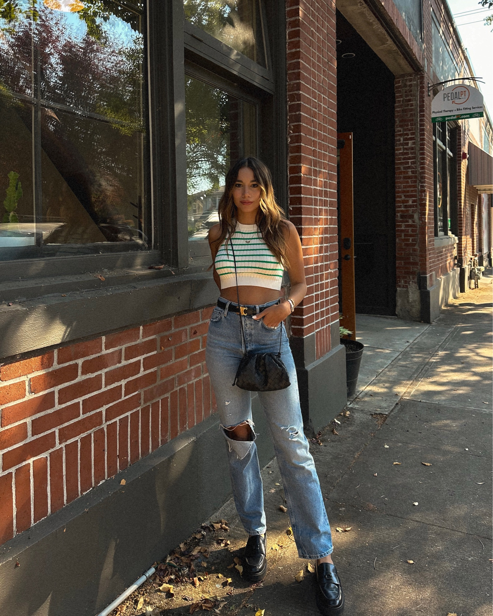 Early Fall outfit look from revolve featuring Coach loafers, bottega bag & Celine belt 

#LTKstyletip #LTKSeasonal #LTKHoliday