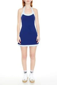 Two-Tone Halter Mini Dress | Forever 21