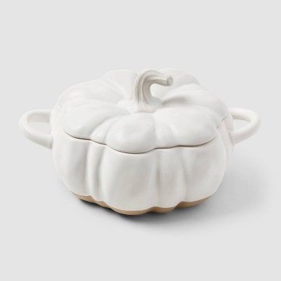 82oz Stoneware Pumpkin Baker with Lid - Threshold&#8482; | Target