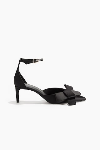 Bow-detail satin court shoes | H&M (UK, MY, IN, SG, PH, TW, HK)