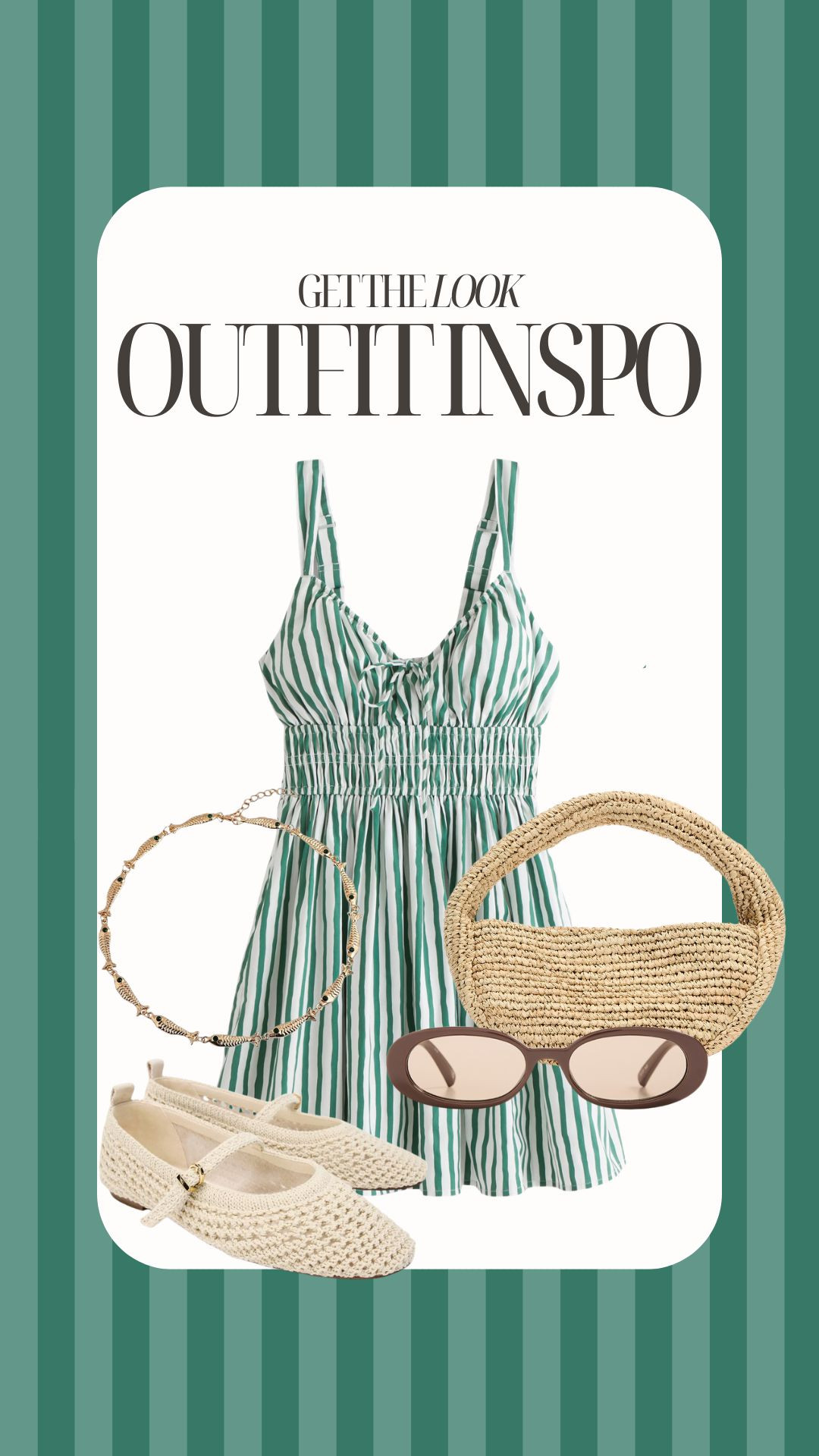 Green striped mini dress outfit idea

#LTKxAbercrombie #LTKgrwm