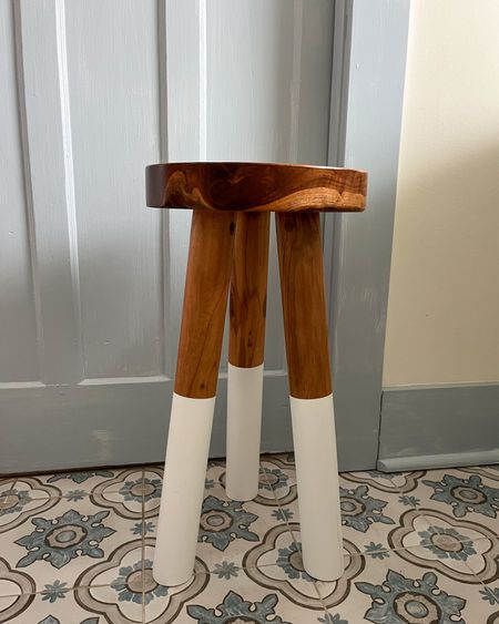 The Serena & Lily Spring Design Event is happening right now! This teak stool warms up the color palette in our bathroom plus serves as a little seat or surface  

#LTKhome #LTKSeasonal #LTKsalealert